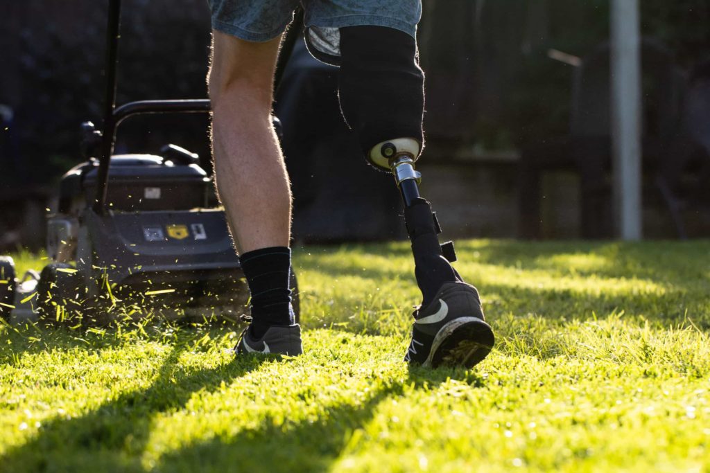 Pro Armour worn by man mowing lawn